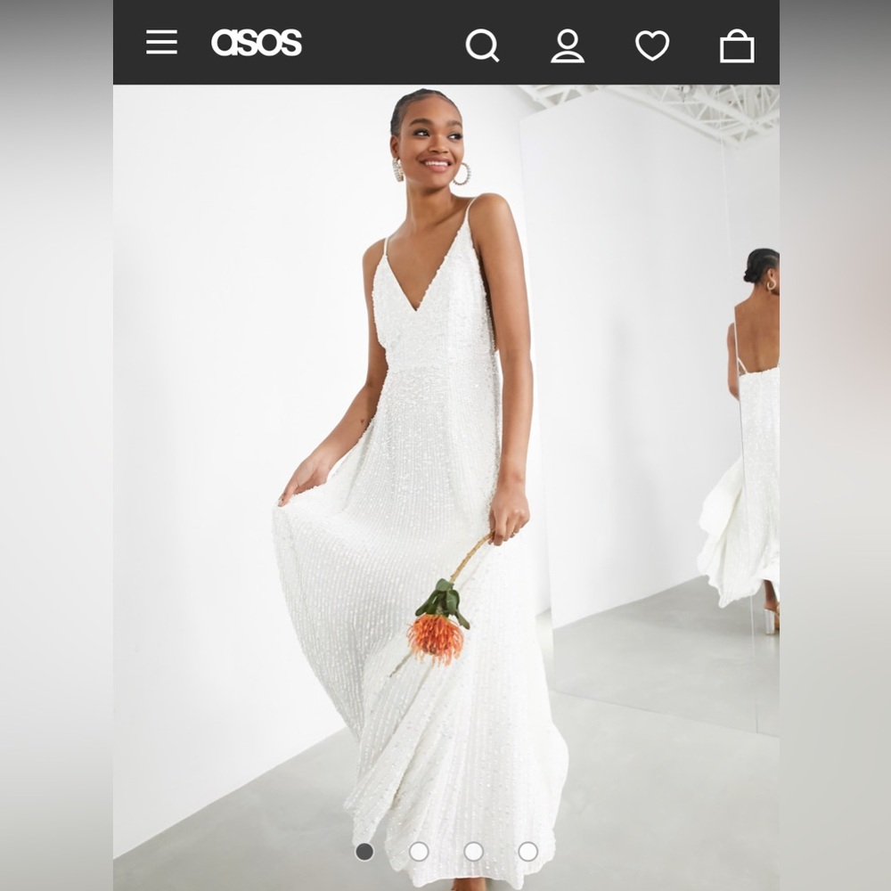 ASOS DESIGN Josie embellished cami maxi wedding dress